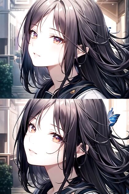 Green-Eyed Beauty Splashes into Pleasure by the Pool in Hentai AI Image