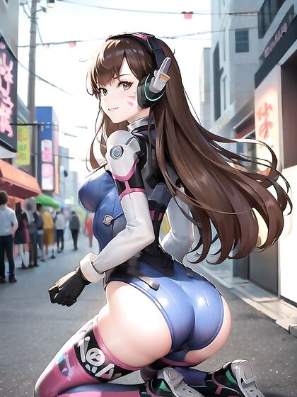 Happy Hentai Girl 18+ Shows Off Her Perfect Ass While Looking at You
