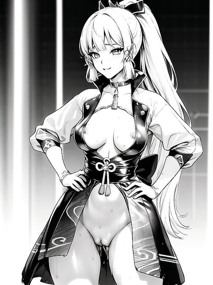 Black & White Hentai Fantasy - Hands-On Hips  Action