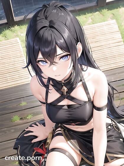 Naked Night Time Fun with Top-Down Views in Horny Hentai AI Image