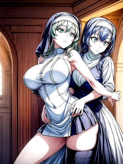 Sona from League of Legends Pleasured in Intense Hentai AI Image
