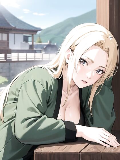 Beads of Sweat Cascading in High-Resolution Close-Up Hentai AI Image