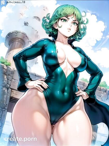 Tatsumaki from One Punch Man Shows Off Her Curves in Seductive 18+ Hentai AI Image