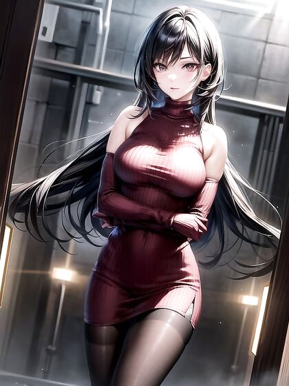 Ada Wong's Ultra-Detailed Black Hair Seduction in Hot Hentai AI Image