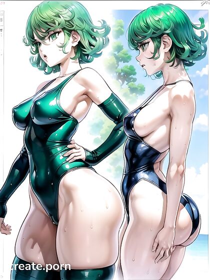 Sweaty Medium Breasts and Thick Thighs in Steamy Hentai AI Image