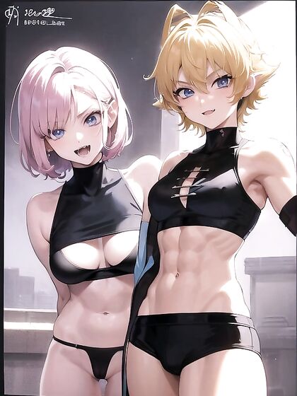 Seductive Black-Horned beauty Explores Her Navel in Erotic 18+ Hentai AI Image