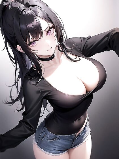 Pale-Skinned Beauty Takes Control in Top-Down Hentai AI Image