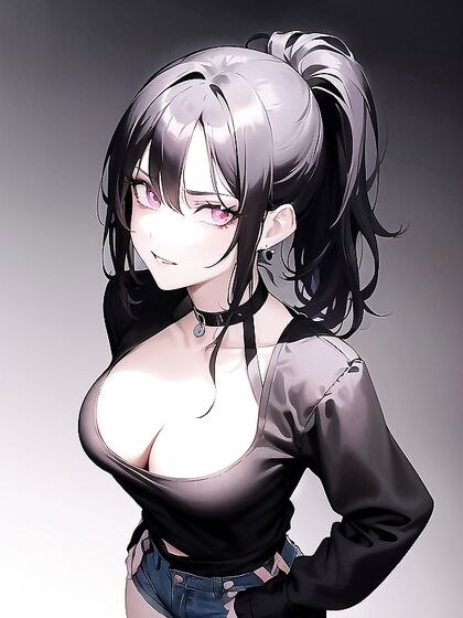 Huge Breasts and Long Sleeves in Intense Hentai AI Image