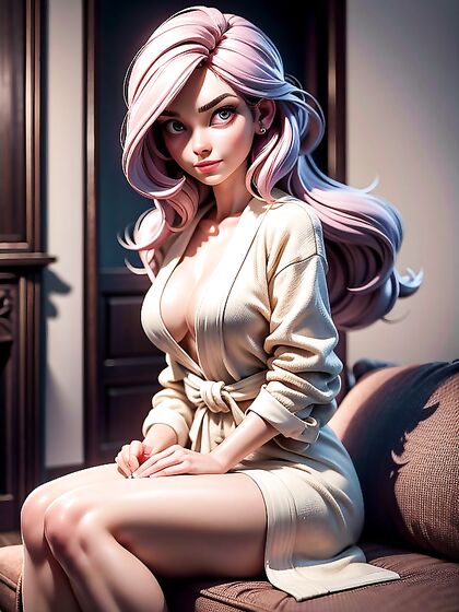 3D Cartoon Girl 18+ Spreads Her Legs in the Living Room for Naughty Hentai Fun