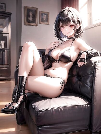 Laid-Out in the Living Room - Choked and Pleasured in Hentai AI Porn
