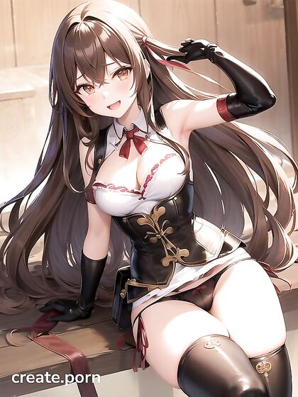 Seductive Bolero Windbreaker and Ribbons Enhance Busty hentai Pleasures