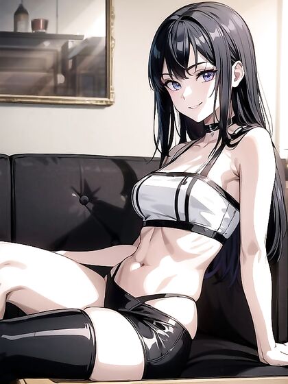 Happy Hentai Fun with Crop Tops and Seductive Sit Downs