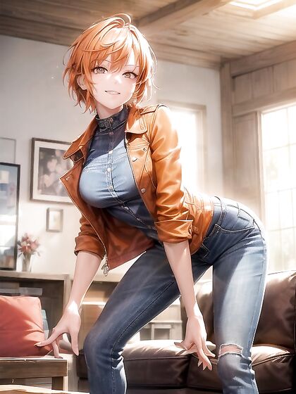 Happy Ginger Leans In for Intense hentai Pleasure