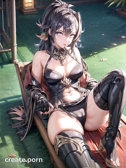 Dehya from Genshin Impact Enjoying Steamy Futanari Fun in the Pool
