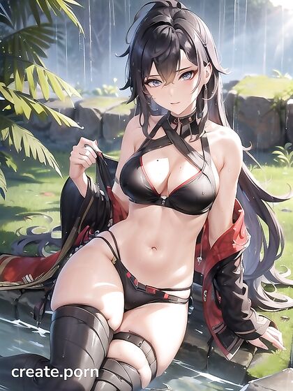 Dehya from Genshin Impact Soaked in Wet Bikini for Steamy Hentai Fun