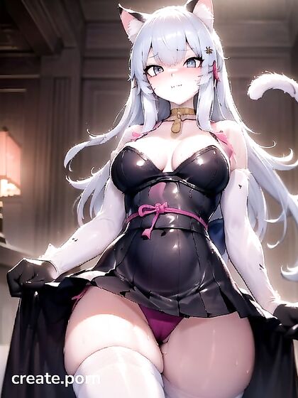 Kimono-clad Beauty Stares Intensely at You in Sensual Hentai AI Image