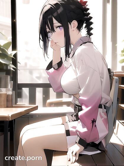 Kochou Shinobu's Embarrassing Moments with Her Medium-Ass in Hentai AI Porn
