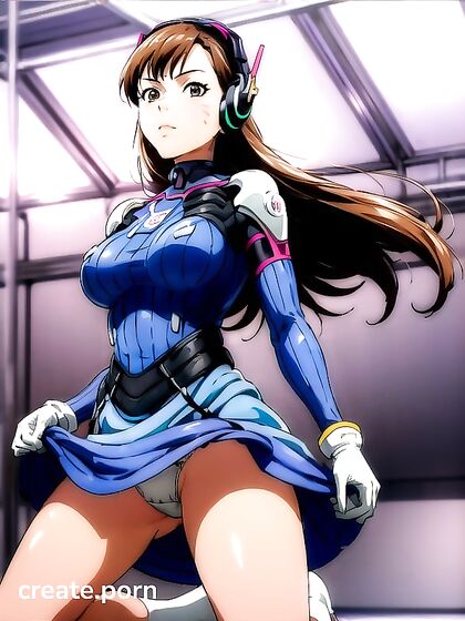 D'Va Submitting to Intense Pleasure in Detailed Screencap Hentai AI Image