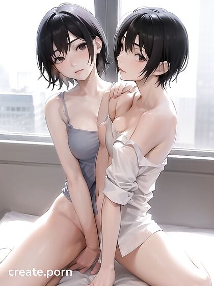 Horny Hentai Goddess Spreads Her Legs Wide in Bedroom Seduction Image