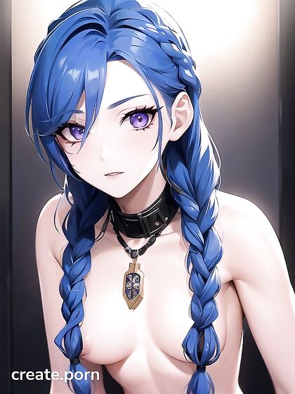 Naked Jinx from League of Legends in Steamy Hentai AI Image