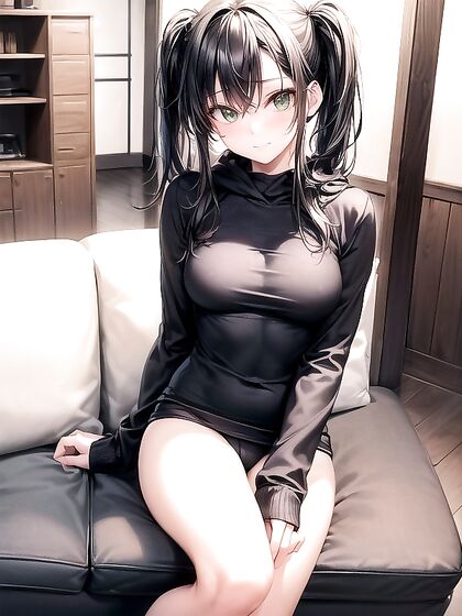 Muscular 18-Year-Old with Pigtails Enjoys Intense Hentai Pleasure