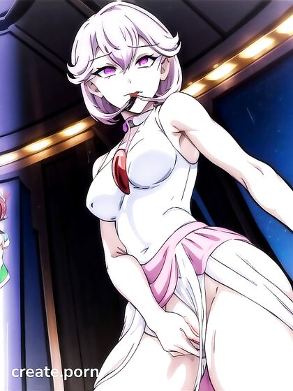 Purple-Eyed Beauty with Dark Brown Skin Gets Hands-On Pleasure in Hentai Hentai AI Image