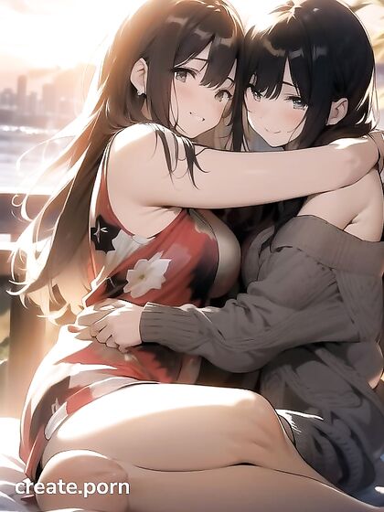 Sunsetcum - Warm Anime Cumsession in Mesmerizing Hentai AI Image