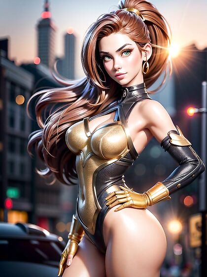 Wonder Woman's Curvy Adventures inSTEAMY Hentai AI Image