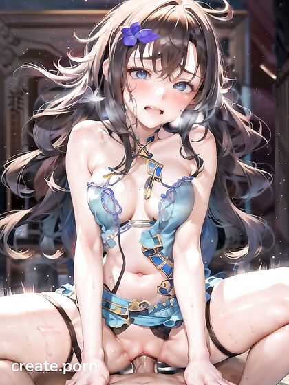 Soft Pastel hentai Features Rounded Ass and Messy Hair