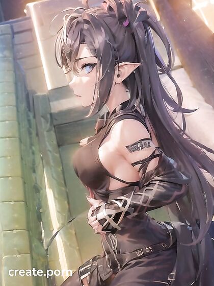 Dehya from Genshin Impact Seduces with Pointy Elf Ears in hentai Hentai AI Image
