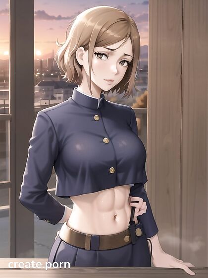 Naked Messy-Haired Beauty Basks in Sunset During Intense Hentai Session