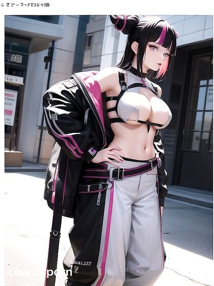 Juri from Street Fighter Seduces You in Steamy Hentai AI Image
