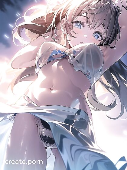 Asuka Embraces Girl 18+s in a snowy Hentai Fantasy Image