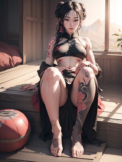 Small Breasts, Wide Hips - Erotic Hentai Fantasy on the Floor