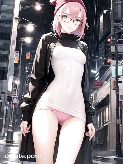 Horny Chick with Big Round Glasses Gets Wild inSTEAMy Hentai AI Image