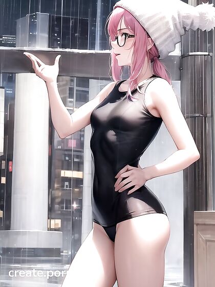 Hentai AI Porn with Busty Girl 18+ in Big Round Glasses