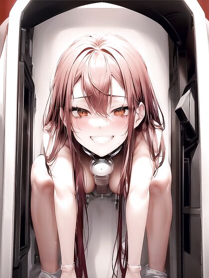 Claustrophobic hentai featuring full body views and intense dildo action