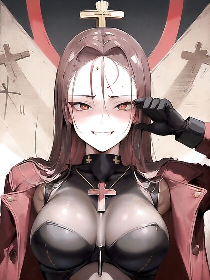 Crucifix Bound in Gloves for Intense Hentai Pleasure