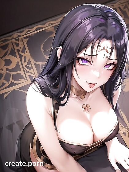 Gothic Jasmine from Aladdin Kneels Seductively for Intense Hentai Pleasure