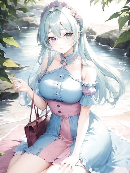 Pastel-Colored Beauty - Stunning Anime Art in Seductive Hentai AI Image