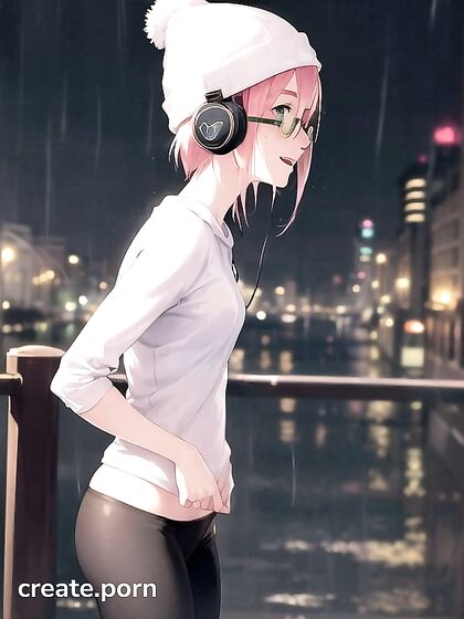 Hentai Hentai AI Image with Sexy Girl 18+ Wearing Big Round Glasses