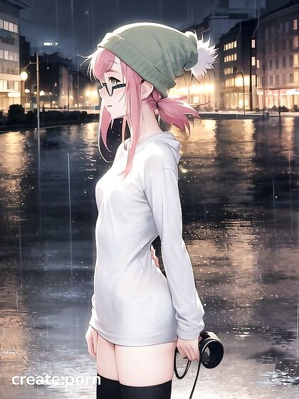 Horny Girl 18+ With Big Round Glasses Gets Wild in Hentai AI Image