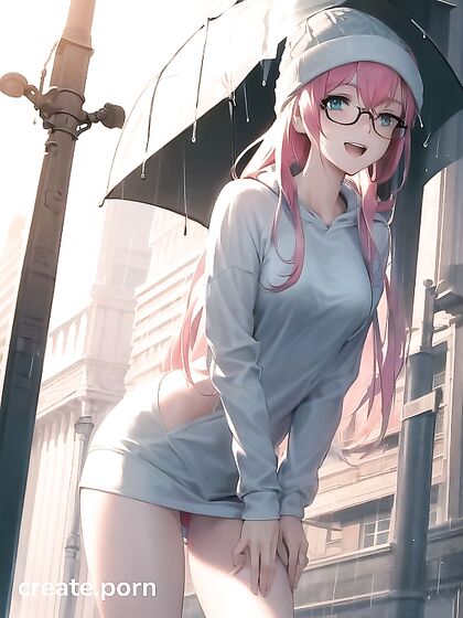 Hentai Porn with Girl 18+ Wearing Big Circular Glasses