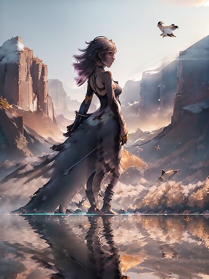 Standing at the Water’s Edge in Untouched Wilderness for Passionate Hentai Pleasure