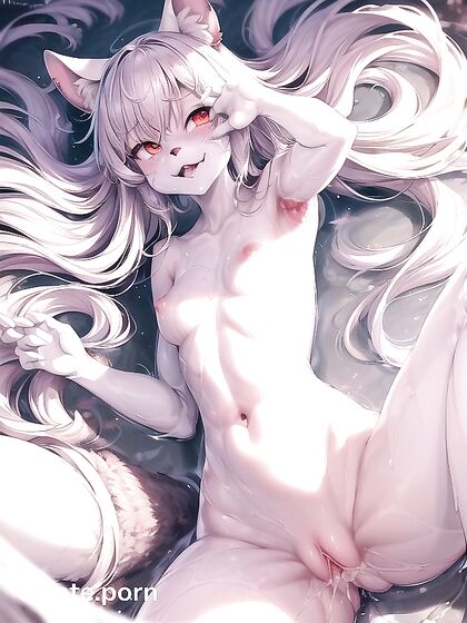 Detailed Muscles and Mischievous Legs in Vaginal Juices Hentai AI Image