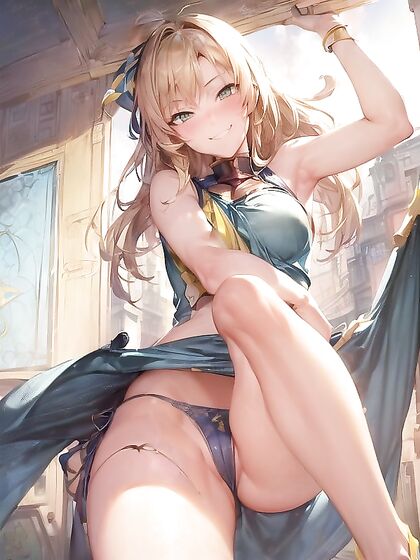 Tanks Battle Under Blue and Yellow Flags in Explosive Hentai AI Image