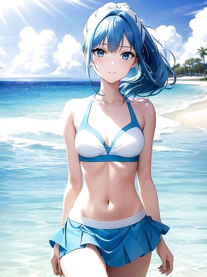 Sailor-Themed Bikini Babe Enjoys Intense Hentai Pleasure Sessions