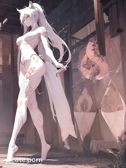 Liquid Fingers Trace Geometric Patterns in White Tattoo Hentai Ecstasy