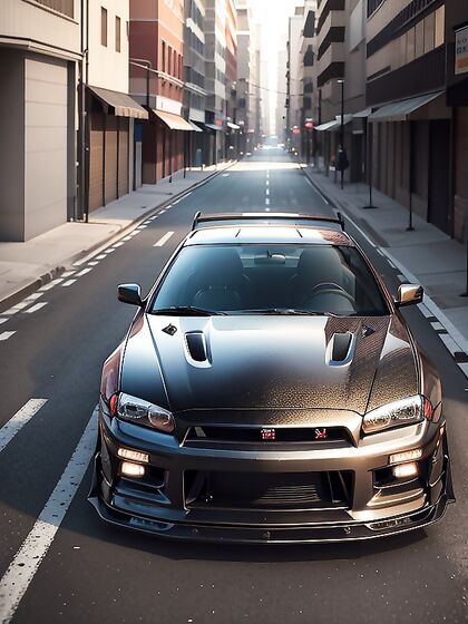 Nissan Skyline R34 in Steamy Hentai AI Image with Hentai AI Imageography