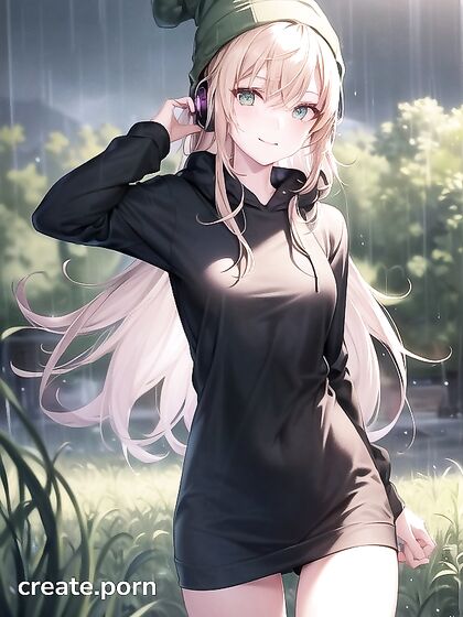Hentai Goddess in Big Round Glasses and Luscious Green Outfit Seduces You